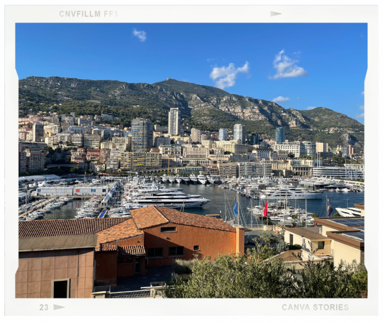 Yacht in the port of Monaco